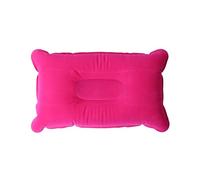 LifeChic Coussin de Voyage Gonflable 38 x 24 cm Fuchsia - Confort et Soutien pour Le Cou, Parfait pour Les Voyages et la détente, l'avion, la Voiture, Le Train et Le Bureau, Facile à gonfler