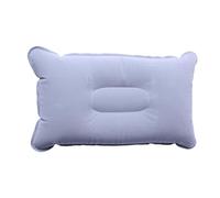 LifeChic Coussin de Voyage Gonflable 38 x 24 cm Gris - Confort et Soutien pour Le Cou, Parfait pour Les Voyages et la détente, l'avion, la Voiture, Le Train et Le Bureau, Facile à gonfler