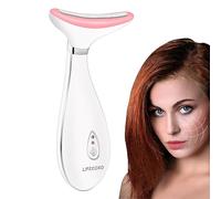 LiFECOKO Beauté Appareils Lifting Massage Visage Masseur Visage Appareil Anti Rides Visage Masseur de Visage Électrique Anti-Rides Double Menton Appareil, Rechargeable par USB Portable - Blanc