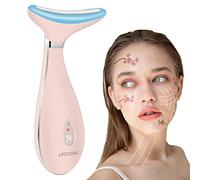 LiFECOKO Beauté Appareils Lifting Massage Visage, Masseur Visage, Appareil Anti Rides Visage, Masseur de Visage Électrique Anti-Rides, Double Menton Appareil, Rechargeable par USB Portable - Rose