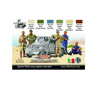 Lifecolor Ensemble de peintures acryliques CS14 WWII Italian Army Uniform