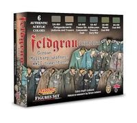 Lifecolor Ensemble de peintures acryliques CS55 Feldgrau German Military Uniforms WWII
