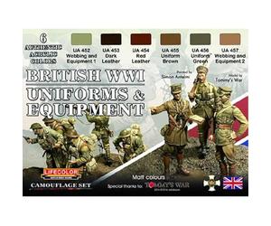 LIFECOLOR - Peinture British Wwi Uniforms & Equipment Cs45 Maquette Char Promo