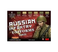 LIFECOLOR - Russian Infantry Uniforms WWII 6X 22ml