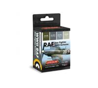 LIFECOLOR - Set De Peintures Raf Day Fighter Wwii Scheme |lifecolor|cf03| 4x22ml Maquette Char Promo