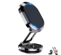 LIFECOSM Kicklo Phone Holder, Foldable Magnetic Car Phone Holder, 360 Degree Rotatable Car Dashboard Phones Holders, Dashboard Cars Mount for All Phones. (Black)