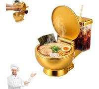 LIFECOSM Novelty Ramen Bowl with Built-in Drink Cup & Straw