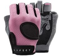 LIFECT Essential Gants d'entraînement Respirants sans Doigts pour haltérophilie avec Articulation de la Cheville et Dos Ouvert incurvé pour haltérophilie, Crossfit, Homme et Femme