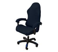 LIFEDX Housses de Chaise de Gaming,Housses de Chaise de Jeu Extensible 4 pièces,Housse de Chaise de Bureau avec Accoudoirs/Dossier de Chaise,Housse de Fauteuil Rotatif,Pas de Chaise-Navy Blue
