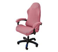 LIFEDX Housses de Chaise de Gaming,Housses de Chaise de Jeu Extensible 4 pièces,Housse de Chaise de Bureau avec Accoudoirs/Dossier de Chaise,Housse de Fauteuil Rotatif,Pas de Chaise-Pink