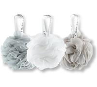 Lifeforce Lot de 3 Éponges Exfoliantes Fleurs de Bain, Fleur de Douche Aux Belles Couleur, Éponge Exfoliante Unisexe pour le Corps, Nettoyage Profond et Apaisant en Douceur