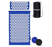 LifeGoods Tapis d'acupression avec Coussin - Tapis d'accupression - Tapis d'acupression+ - Tapis d'acupression - Tapis d'acupuncture - Tapis de massage - pour le dos - Tapis à picots - Tapis de fakir