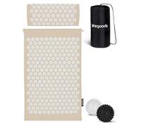 LifeGoods Tapis d'acupression avec Coussin - Tapis d'acupression - Tapis d'acupression+ - Tapis d'acupression - Tapis d'acupuncture - Tapis de massage - pour le dos - Tapis à picots - Tapis de fakir