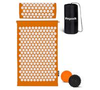 LifeGoods Tapis d'acupression avec coussin - Tapis d'acupression - Tapis d'acupression+ - Tapis d'acupression - Tapis d'acupuncture - Tapis de massage - Dos - Tapis à picots - Tapis de fakir - Tapis à