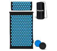 LifeGoods Tapis d'acupression avec coussin - Tapis d'acupression - Tapis d'acupression+ - Tapis d'acupression - Tapis d'acupuncture - Tapis de massage - pour le dos - Tapis à picots - Tapis de fakir