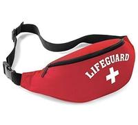 Lifeguard Ceinture/Sac banane - Rouge/Blanc - Taille unique