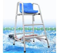 Lifeguard Chaise d'observation amovible en acier inoxydable pour piscine et prévention des noyades 120 cm