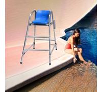 Lifeguard Chaise d'observation pour parc aquatique et piscine, siège d'arbitre multifonction, autoportant, amovible pour la sécurité de la plage