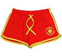 Lifeguardgear Short pour maître-nageur rouge/jaune + cordon de serrage jaune - Rouge - XX-Large