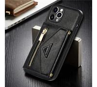 LIFEKA Bandoulière Bandoulière Fermeture Éclair Porte-Cartes Porte-Cartes Étui en Cuir pour Samsung S21 FE S22 S23 Ultra S20 A72 A52S A51 A53 A12, Noir, pour Samsung A53