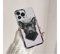LIFEKA Coque de téléphone Bouledogue français pour iPhone 11 12 13 Mini Pro Max 14 Pro Max Coque, A1, pour iPhone14 Pro