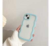 LIFEKA Coque de téléphone Transparente à Bord ondulé drôle pour iPhone 14 13 12 11 Pro Max X XS XR Housse de Protection pour Objectif d'appareil Photo Mignon, b, pour iPhone 13