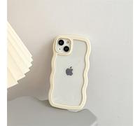 LIFEKA Coque de téléphone Transparente à Bord ondulé drôle pour iPhone 14 13 12 11 Pro Max X XS XR Housse de Protection pour Objectif de caméra Mignonne, E, pour iPhone 12