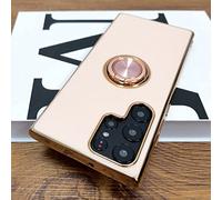LIFEKA Coque magnétique en Silicone plaqué pour Samsung Galaxy S21 S20 S23 S22 Ultra FE Plus S10 A52 A52S A53 5G Note 20 10 Couverture de Support d'anneau, Rose, pour Samsung Note 10 Plus