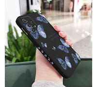 LIFEKA Coque Papillon Rouge Bleu pour Samsung A73 A53 A33 A23 A13 A03 A03S A72 A52 A52S A32 A02S A02 A12 A71 A51 A31 A22 A21S 4G 5G Coque, Noir 1, pour Samsung A53 5G