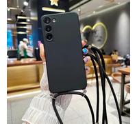 LIFEKA Étui bandoulière avec Cordon pour Samsung Galaxy A55, A35, A25, A15, A05, A05S, A54, A14, A34, A24, A04E, A04, A13, A33, A53, A23, A03, A03S, Coque Souple, Noir, pour Samsung A03S 164