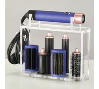 LifeLAZA Support et organisateur en acrylique compatibles avec Airwrap de Dyson et Airwrap, support de rangement Airwrap, support de rangement Airwrap de comptoir compatible avec les accessoires