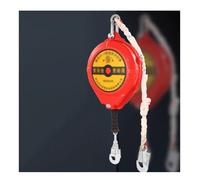 Lifeline Dispositif de protection télescopique rétractable contre les chutes avec crochet en acier à verrouillage automatique et harnais de sécurité pour câble en acier (capacité de charge de 150 kg)