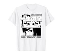 Lifelong Enemies, dessin animé Kanji, Eye Art, Manga, Rivalry Design T-Shirt