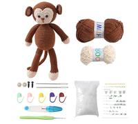 Lifemaison kit complet de crochet pour débutants et tricot, kit pour adultes et enfants, inclut tutoriel vidéo et instructions (français non garanti), fil