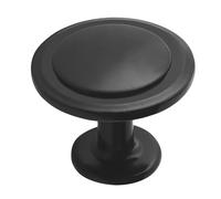 Lifemaster Lot de 12 boutons de placard de cuisine, tiroir, commode, alliage de zinc, poignées de porte, d'armoire (noir)