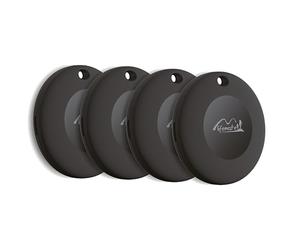 Lifemate Life Tag 4-Pack - Traceur Bluetooth Compatible Apple iOS “Localiser”, Traceur GPS sans Abonnement, Alternative Airtag, Étanche IP67, Batterie Longue Durée, pour Clés, Portefeuille, Bagage