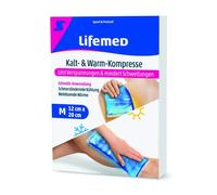 Lifemed Lot de 3 compresses chaudes et froides Bleu 20 cm x 12 cm Taille M