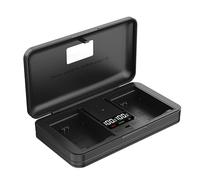 LIFEMOI DMW-BLC12 Chargeur de batterie lecteur de carte (sans batterie) compatible Panasonic Lumix DMC-FZH1/G85GK/GX8/G7/G6/G5/GH2/FZ300/FZ300GK/FZ200/FZ200GK/FZ1000/FZ2000/FZ2500 DC-G90/G91/G95 ets