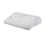 Lifenaxx Coussin pour Les Pieds et Les Jambes en Chanvre LX-054 - Coussin Ergonomique en Mousse à mémoire de Forme avec Housse Lavable - Soutien orthopédique pour soulager la Pression