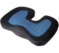 Lifenaxx Forme de U Insert en Gel Silicone Coccyx Coussin Mémoire Mousse Siège Orthopédique Soulagement de la Douleur Viscoélastique Coussin de Siège LX-014