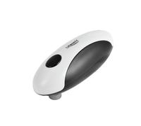 Lifenaxx Ouvre-boîtes Électrique - Rechargeable USB-C - Coupe Sûre sans Bords Tranchants - Utilisation à Une Touche - Aimant & Levier - Compact & Léger - Design Bicolore - LX-062