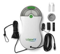 Lifenaxx Robot Lave-vitres Slim avec système de pulvérisation d'eau Automatique, Puissance d'aspiration 2700 Pa, télécommande, Corde de sécurité et Batterie de Secours, pour fenêtres, vitres - LX-083