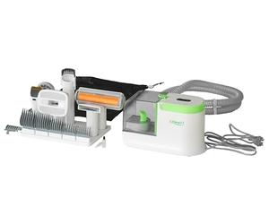 Lifenaxx Tondeuse Animale 6-en-1 avec Aspiration - Kit Toilettage pour Chiens & Chats, Silencieuse, Tondeuse avec 6 Sabots, Brosse Démêlante, Brosse de Massage, Collecteur à Poils 1,5L - LX-052