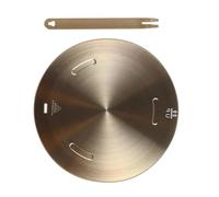 Lifenergric Diffuseur de chaleur pour cuisinière à gaz, plaque d'adaptation pour plaque de cuisson à induction avec poignée amovible, plaque diffuseur de chaleur, adaptateur à induction 16 cm