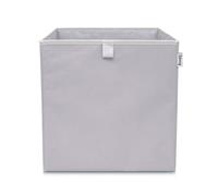 LIFENEY Boîte de rangement gris clair compatible Kallax 33 x 33 cm