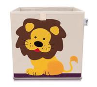 LIFENEY Boîte de rangement lion 33 x 33 cm