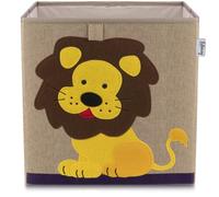LIFENEY Boîte de rangement lion compatible Kallax 33 x 33 cm