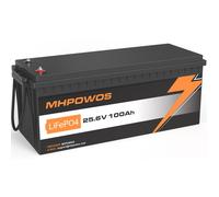LiFePO4 24V 100Ah, 2560Wh 100A BMS 15000 Cycles Rechargeable Batterie Lithium 100Ah 24V pour Camping-Cars,Caravane, Marine