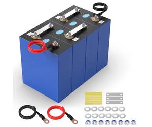 LiFePO4 cellules 12V 280AH - Batterie au Lithium 3.2V 280AH(4 Packs) LiFePO4 Batterie Fer Batterie Bricolage 12V 24V 48V for EV RV Chariot de Golf électrique，3584Wh
