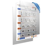 Lifepro Affiche d'entraînement avec Plaque vibrante pour Tout Le Corps - Affiche d'exercice complète avec suggestions d'entraînement et Instructions détaillées dans Un Tableau d'entraînement Pratique